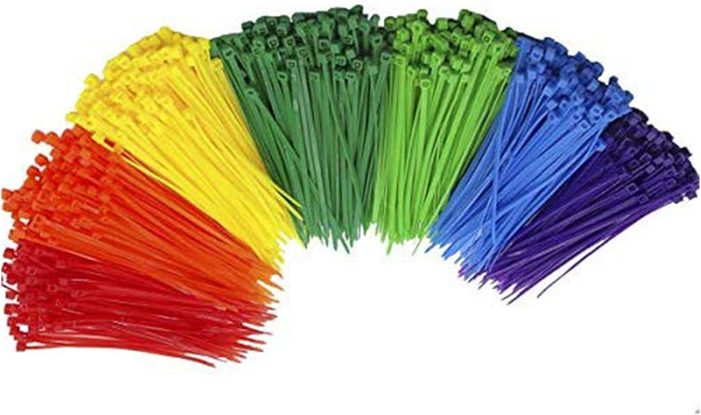 SYD 4 Inch length, 18lb Small size Self Locking Nylon Cable Zip Ties -1000 Piece (Blue)