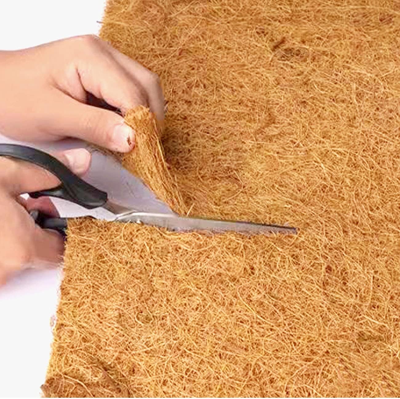 16x80 inch Natural Coconut Coir Liner Sheets Coco Fiber Roll Coco Mat for Planter Flower Basket Liner Garden Decoration Animal Pet Pad