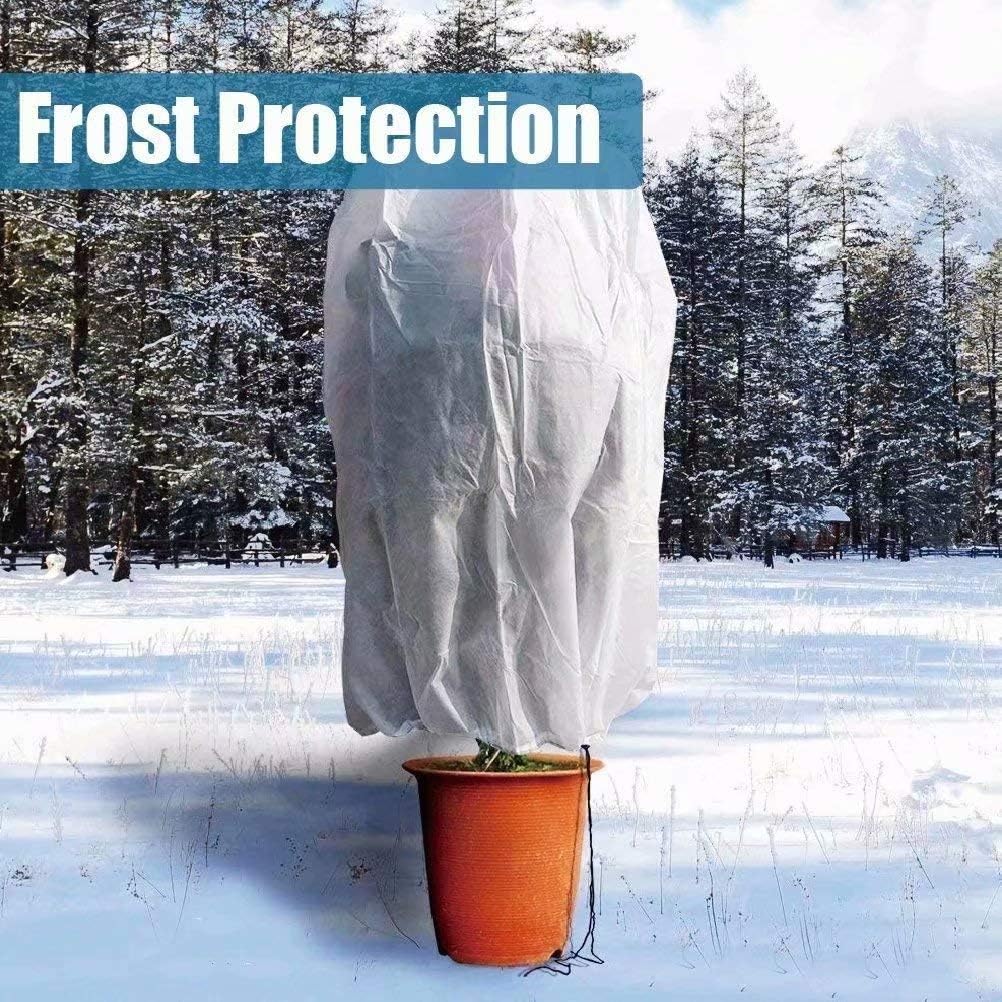 Agfabric Plant Covers Freeze Protection 0.95oz 24''x32'' Frost Cover for Garden Tree Protection Winter Tree Cover for Frost Proctection, 3 Pack