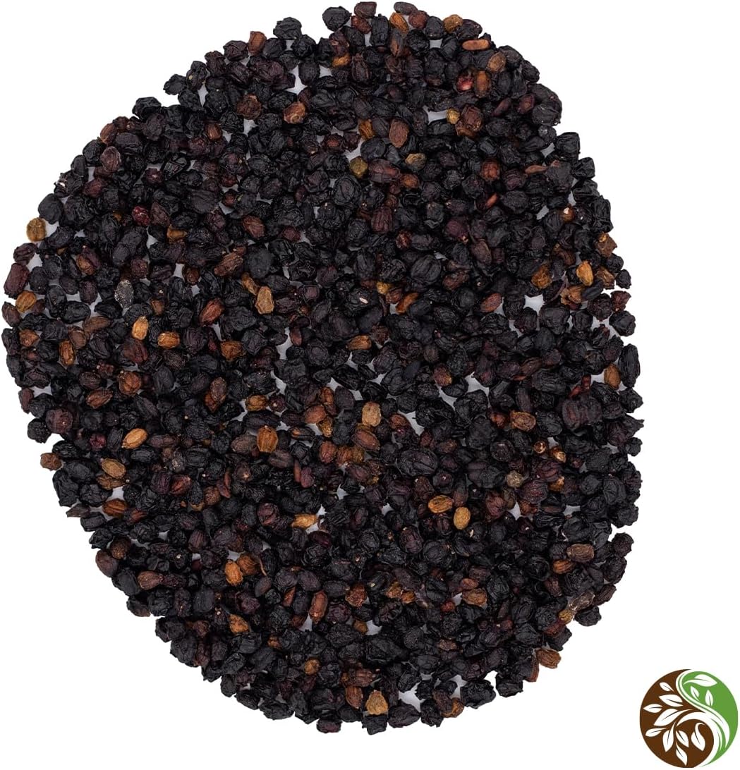 MagJo Dried Elderberries - 100% Wild crafted Dried Elder berries - 2lb Bulk - Non-Irradiated, Non-GMO, Whole Black Elderberry Immune Support - Raw Vegan Sambucus 2 Pack