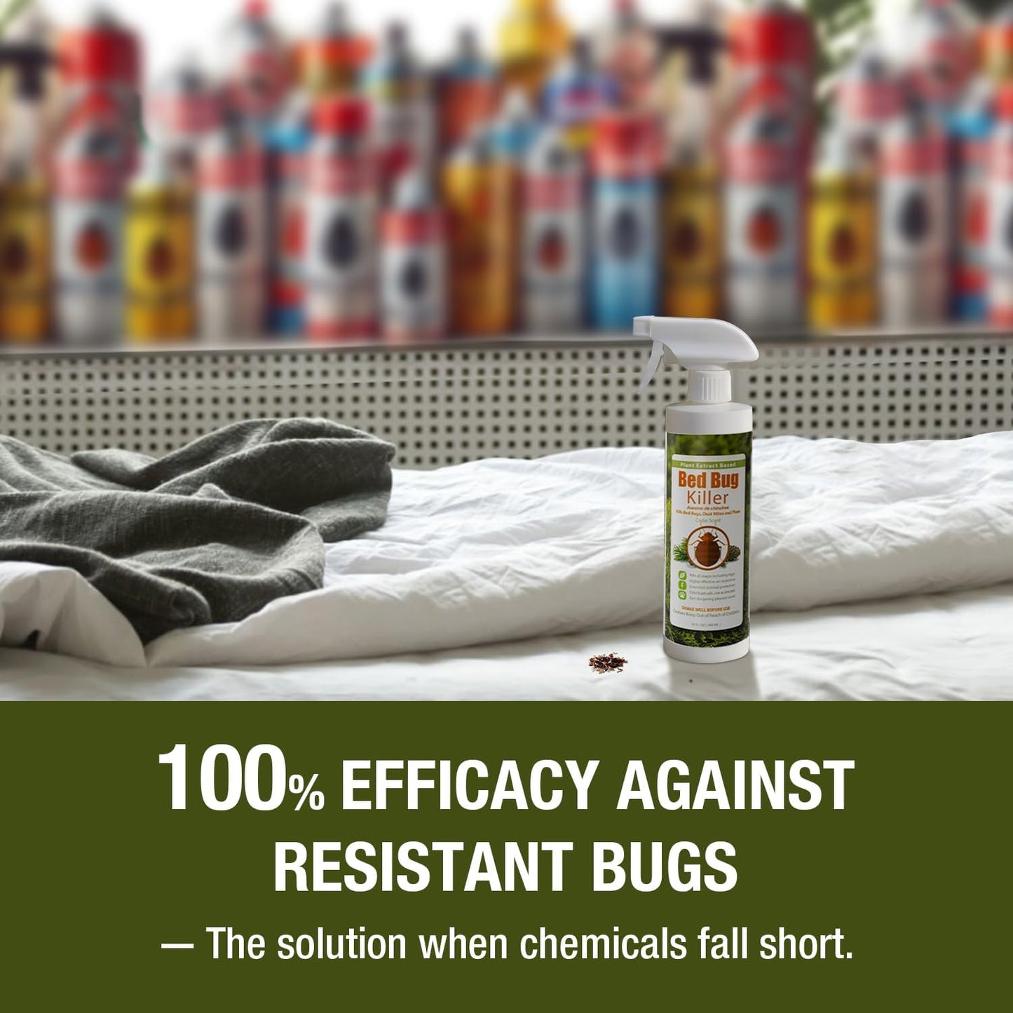 EcoVenger (Formerly EcoRaider) Bed Bug Killer with Remote Sprayer 1Gal - Kills 100% All Stages on Contact- Kills Resistant Bugs- Kills Eggs- 14 Day Residual Protection- Non-toxic- Child & Pet Friendly