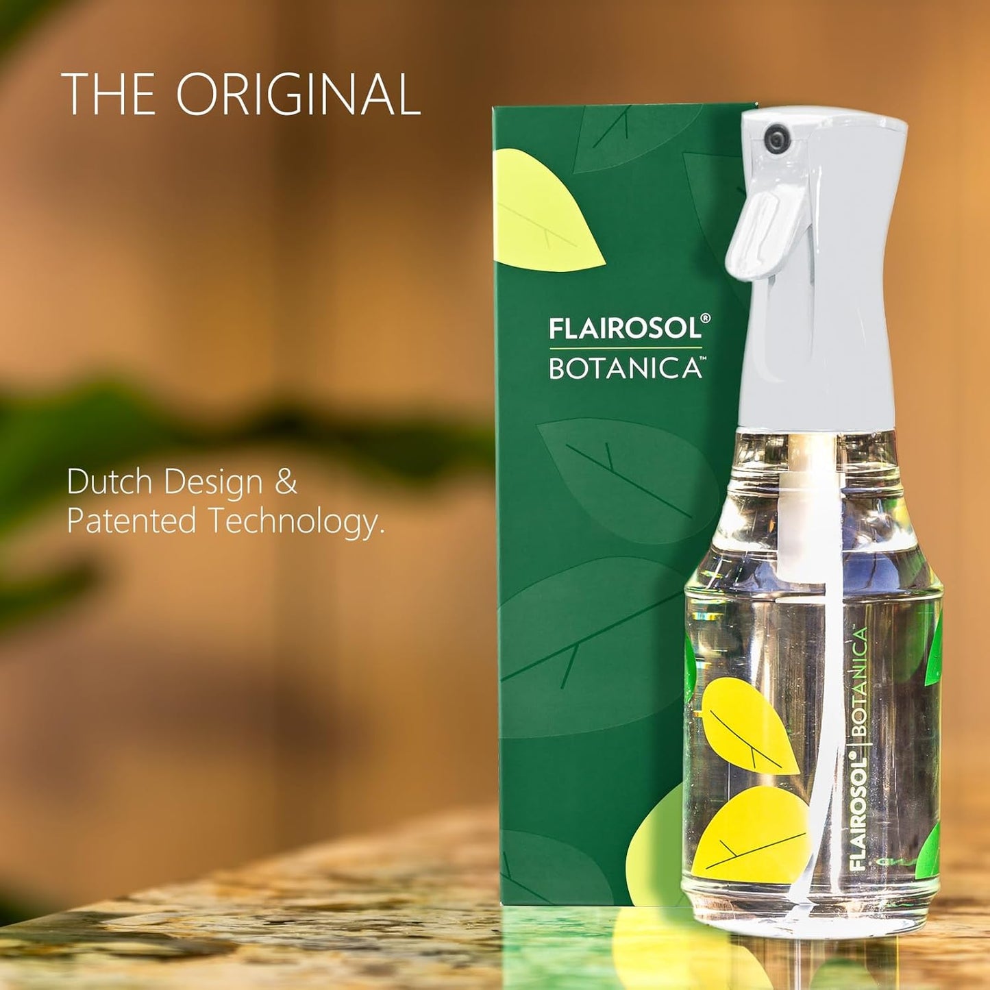 FLAIROSOL Botanica Plant Mister Spray Bottle, 24oz / 700 ML Water Spray Bottle for Plants, Continuous Ultra Fine Mist, Leakproof Refillable Mist Sprayer for Gardening, Flowers, Houseplants