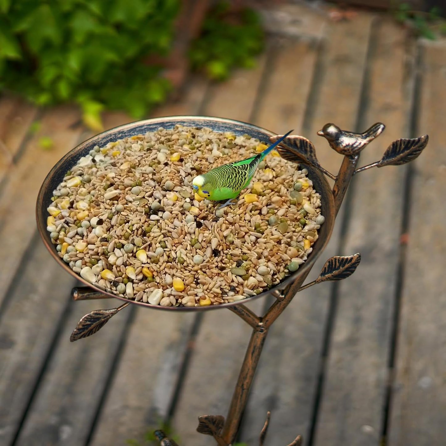 Diam 11.4" W x 31" H Cast Iron Pedestal Bird Bath, Bird Baths for Outdoors,Vintage Metal Bird Bath Garden Yard Decoration