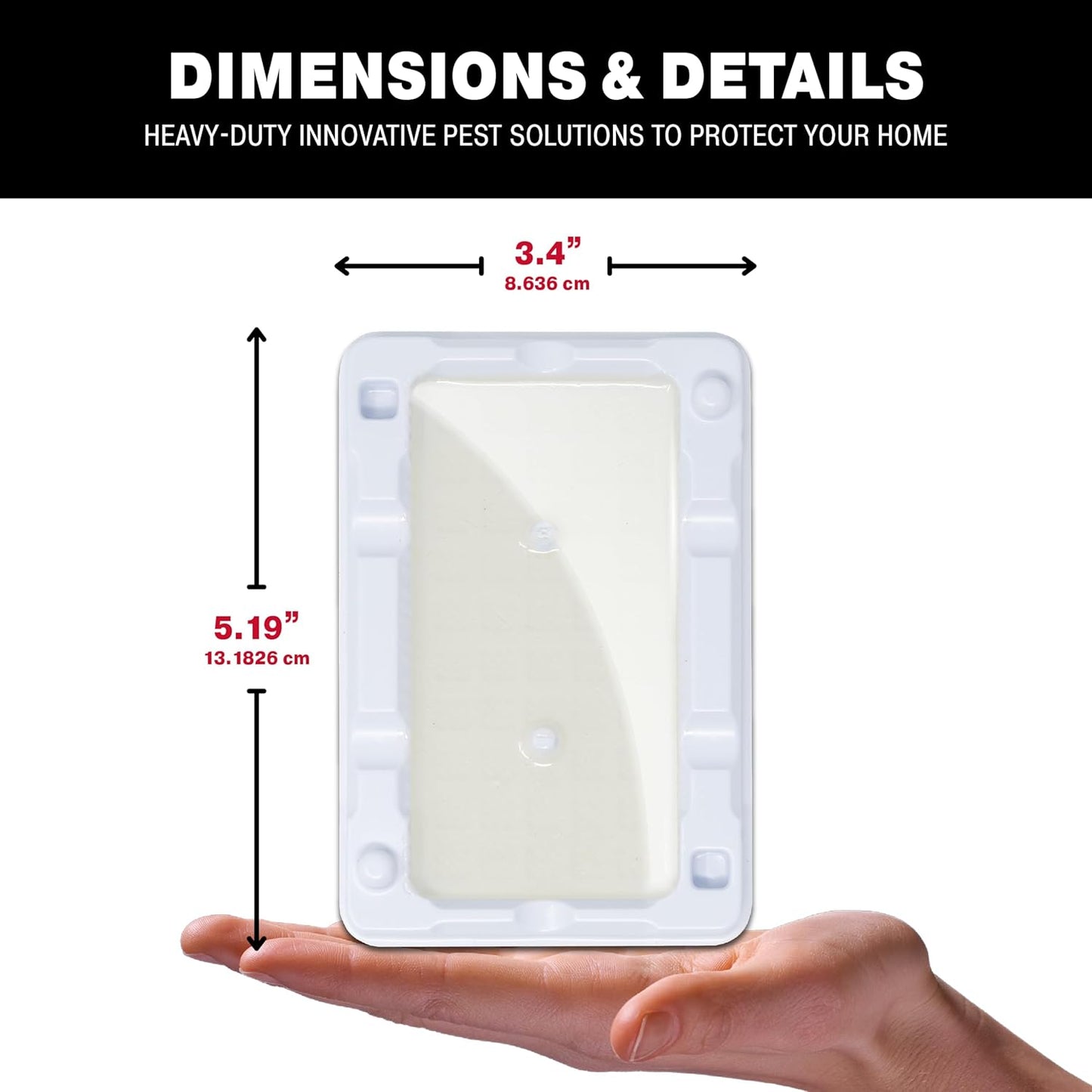 Catchmaster Freeze Resistant Glue Traps 6PK Mouse Traps Indoor for Home, Pest Control Adhesive Tray, Catch Bugs, Crickets, Spiders & Rats, Glue Boards for Cold Weather, House, Shed & Garage