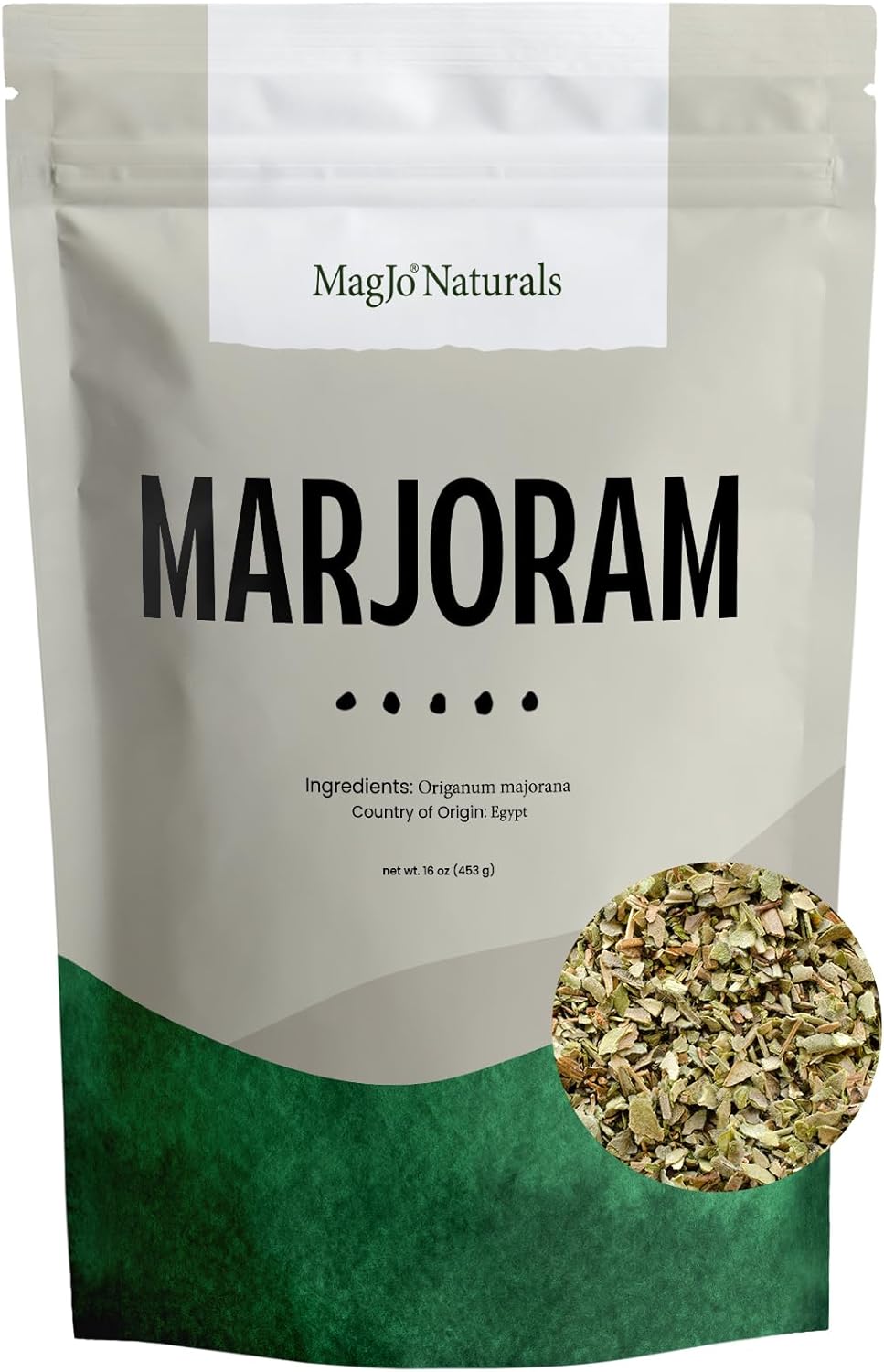 Marjoram Leaf, Cut & Sifted | 1 lb. Bulk Bag | Origanum majorana L.