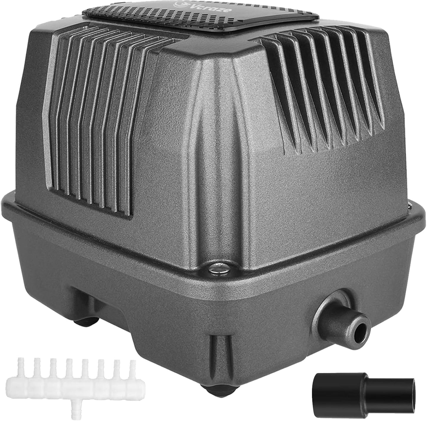 Powerful Linear Air Pump, KP-60 Pond Air Pump Pond Aerator, 950GPH Aeration System for Koi Pond Aeration, Aquarium, Waste Treatment, Fish Farm, Seafood Restaurant