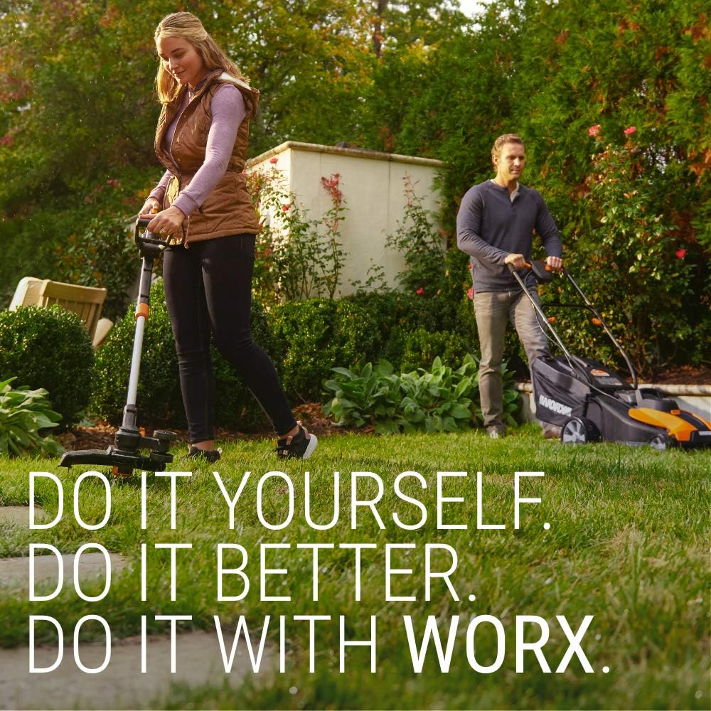 WORX WG896 12 Amp 7.5 Inch Corded Electric Lawn Edger & Trencher, Orange and Black