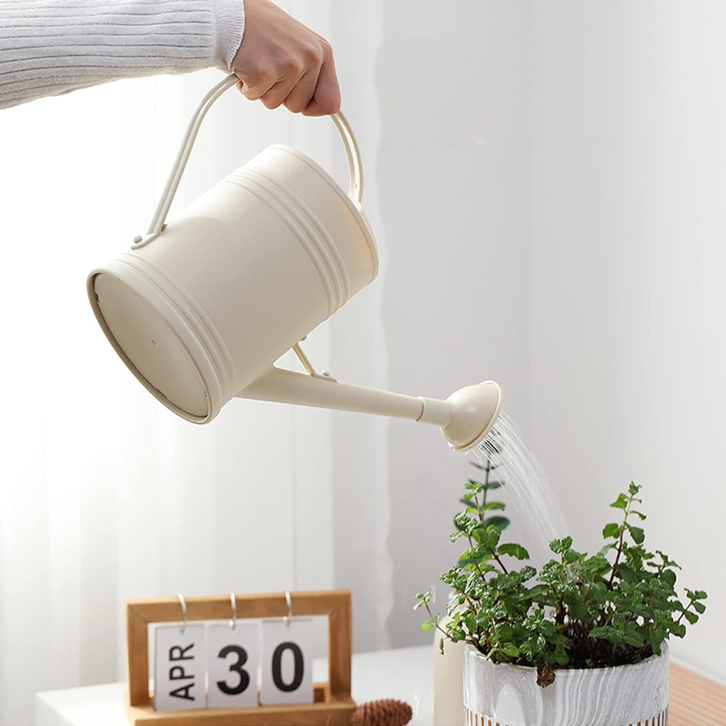 Plastic Indoor Watering Can with Sprinkler Head - 68 oz
