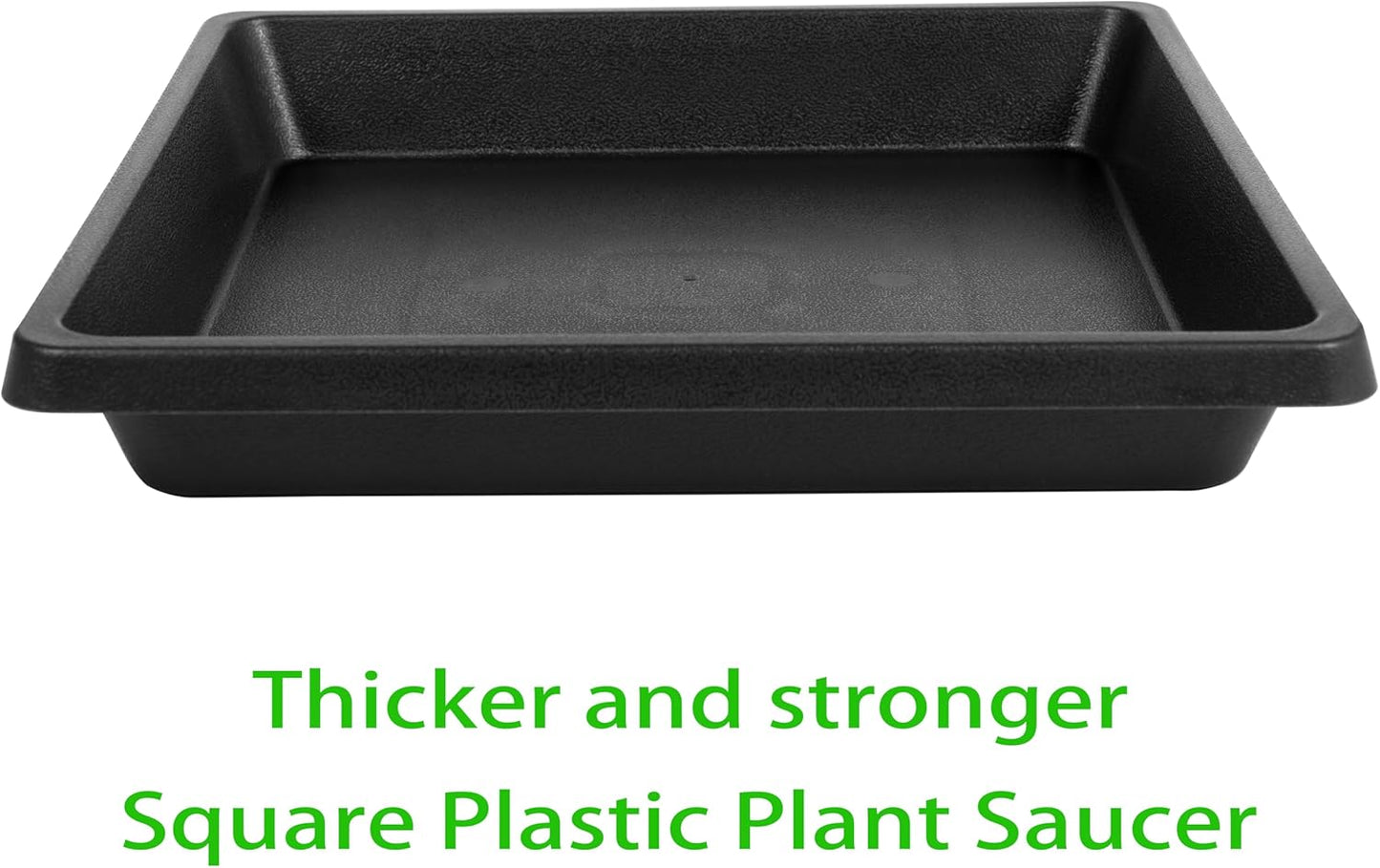 Plant Saucer 12 Inch Square 4 Pack 6 8 10 14 16 18 20 inch, Plant Saucers for Indoors and Outdoors, Saucers for Potted Plants, Planter Saucer, Plant Water Catcher Trays for Pots