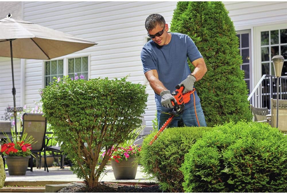 BLACK+DECKER Electric Hedge Trimmer, 17-Inch (BEHT150)