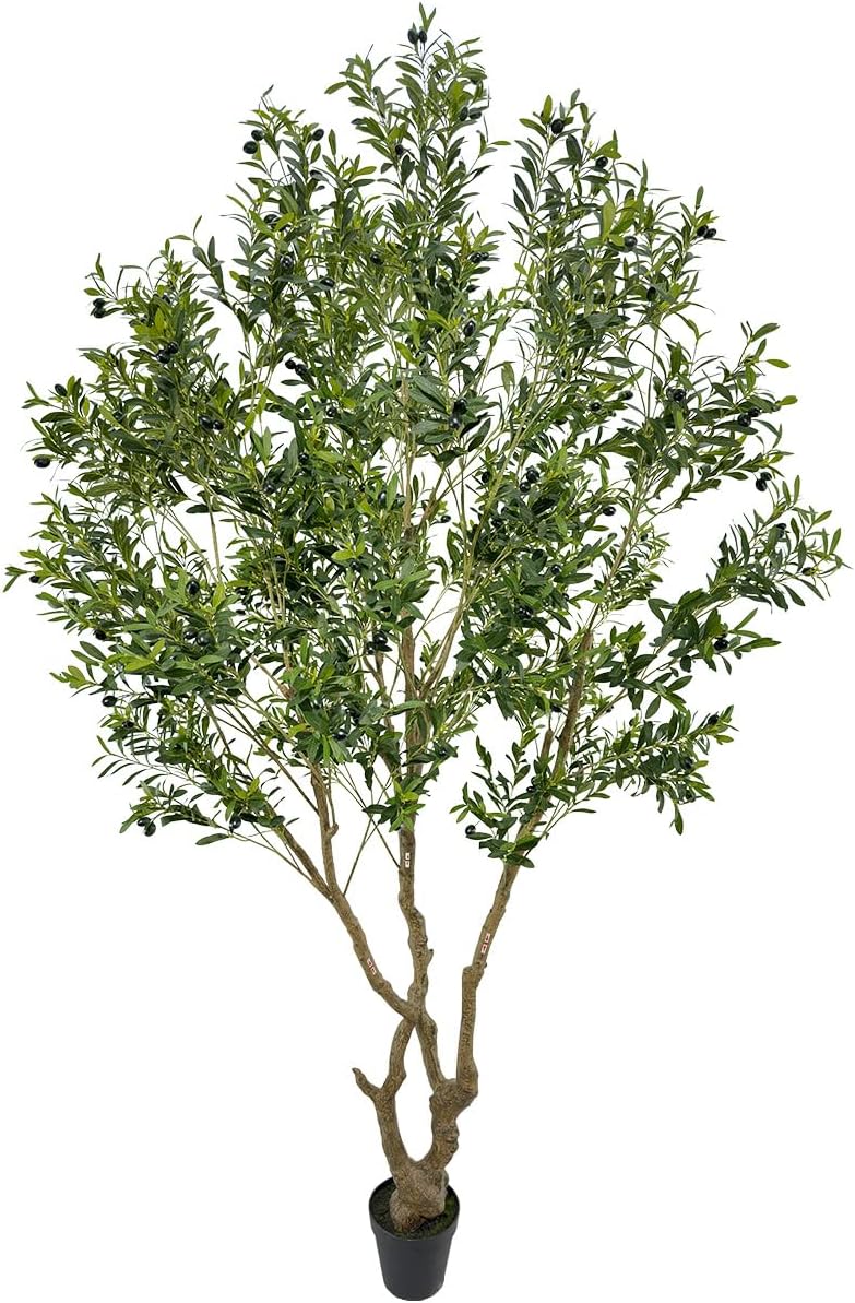 Artificial Olive Tree Fake Tree Interior Decoration Tree Artificial Tree Fauk Tree (9ft)