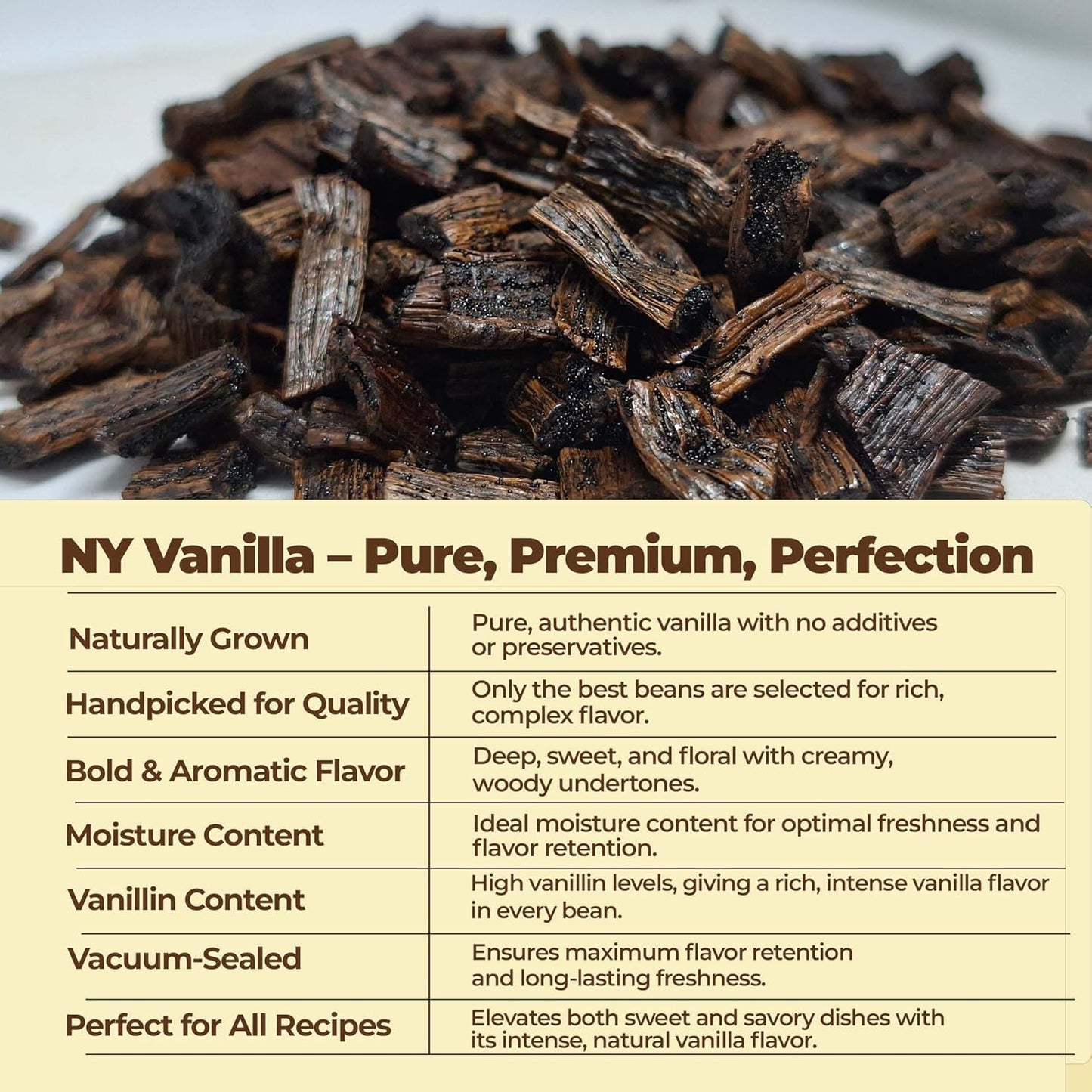 1 lb Vanilla Bean Splits, Cut From Whole Extract Grade B VanillaBeans For Making Vanilla Extract | Non-GMO. Perfect For Homemade Extract, Baking, VanillaPowder, & Icecream. by NYVanilla
