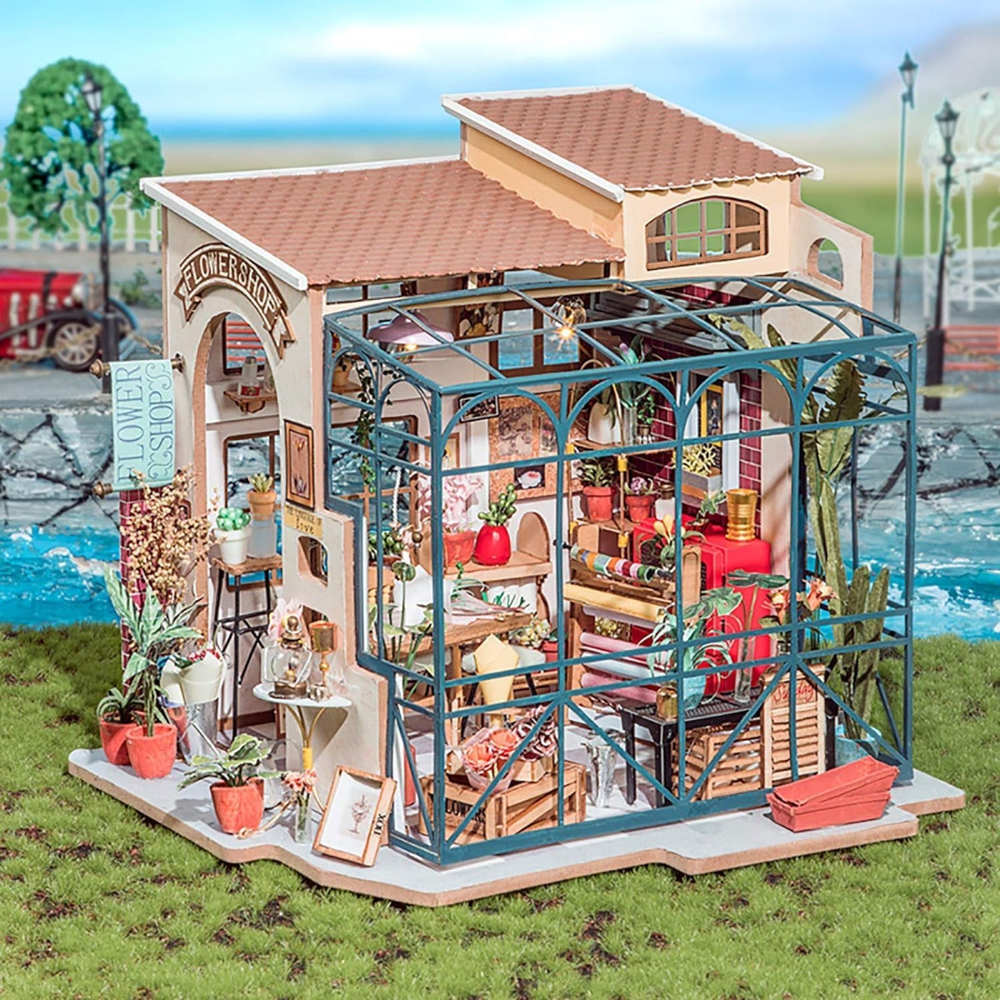 Rolife 1:20 Miniature House Kits-Tiny House Kit-DIY Miniature Dollhouse Kits for Adults-Model Building Craft Kits-Hobbies Gifts for Women and Men