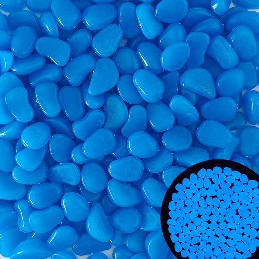 3.5LB 25-27mm Glow in The Dark Outdoor Rocks Glowing Rocks for Driveway Luminous Stones for Aquarium Glowing Stones for Garden Walkway Patio Lawn