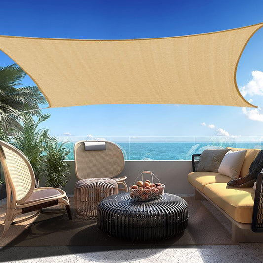 4' x 4' Sand Square Sun Shade Sail SSP1212 Canopy Durable Fabric UV Block Awning,We Make Custom Orders