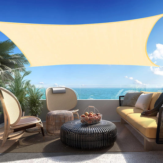 4' x 22' Beige Rectangle Sun Shade Sail SSP1212 Canopy Durable Fabric UV Block Awning,We Make Custom Orders