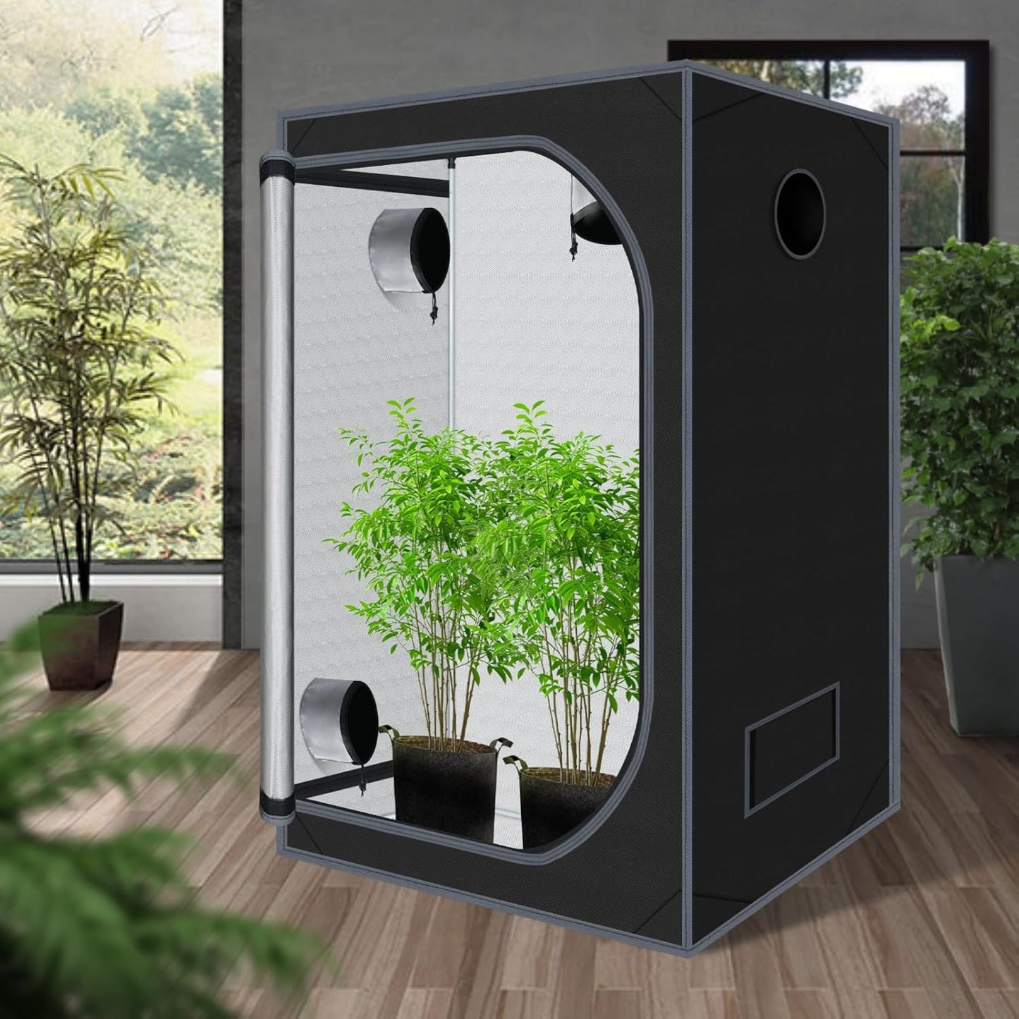 Grow Tent 36"x36"x72" 600D Mylar Hydroponic High Reflective Grow Tents for Indoor Plant Growing 3x3
