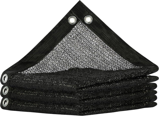 ShadeMart 50% Shade Cloth for Plant, Black 4FT x 32FT Custom Size Outdoor Shade Tarp, Shade Cover with Upgrade Grommets and Zip Ties, Netting Sunblock Net for Vegetables Flower Garden Greenhouse