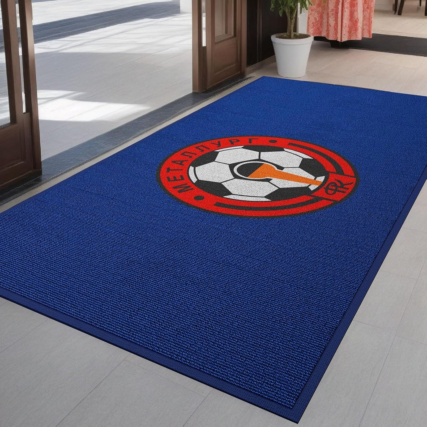 Custom Commercial Grade Floor Mat Doormat Entryway Area Rug Welcome Carpet for Business Home Indoor/Outdoor Non Slip Washable Durable