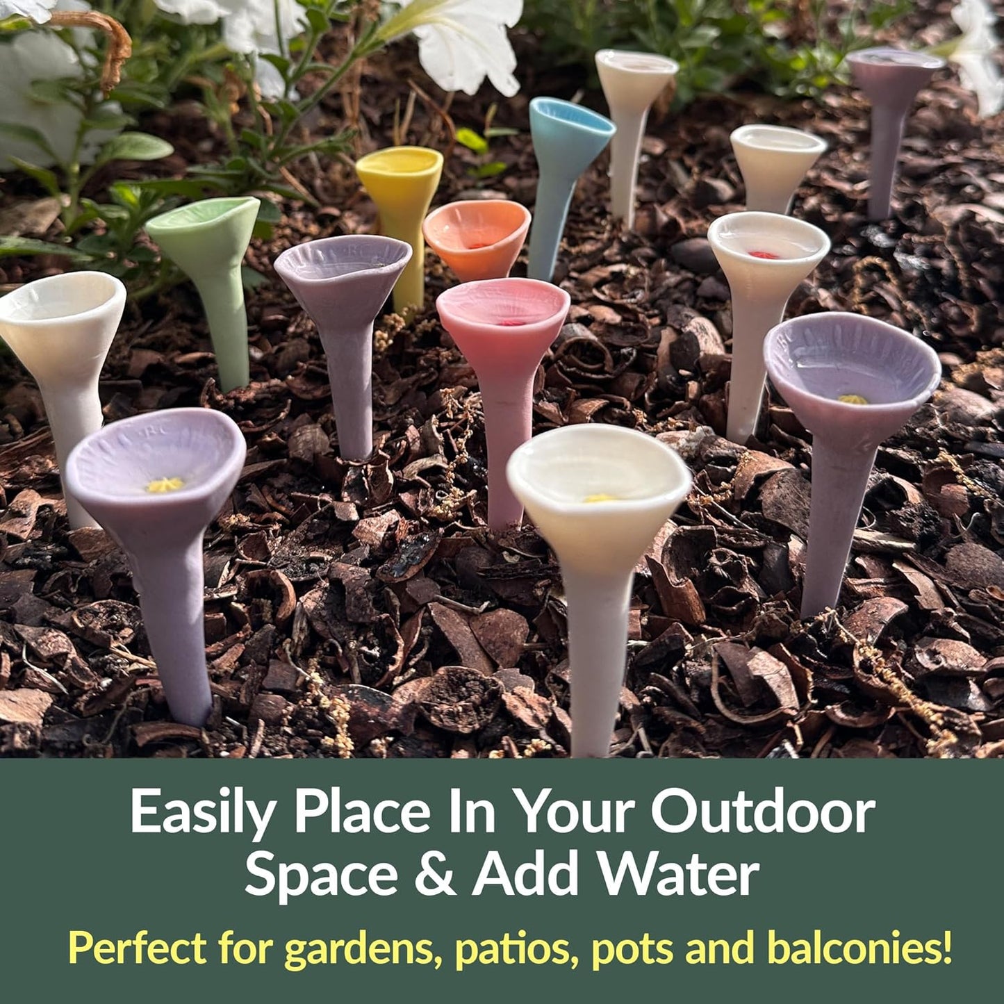 3 Pack, Bee Watering Station, Butterfly Feeder, Bee Feeder, Garden Decor, Bee Decor, Outdoor Garden Decor, Plastic Free, Handmade from Porcelain (3, Butterfly Special Red)