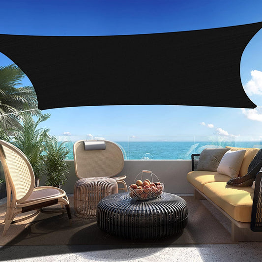 4' x 17' Black Rectangle Sun Shade Sail SSP1212 Canopy Durable Fabric UV Block Awning,We Make Custom Orders