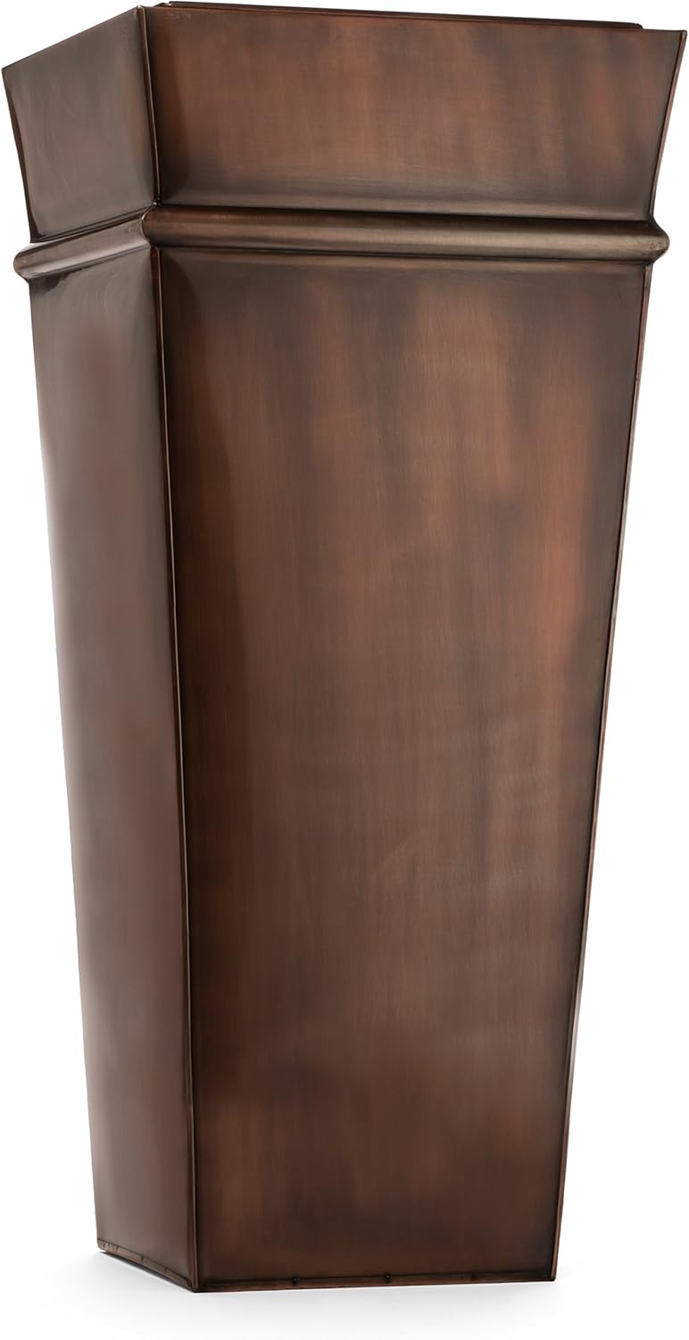 H Potter Tall Planter Large Copper Flower Pot Outdoor Indoor Patio
