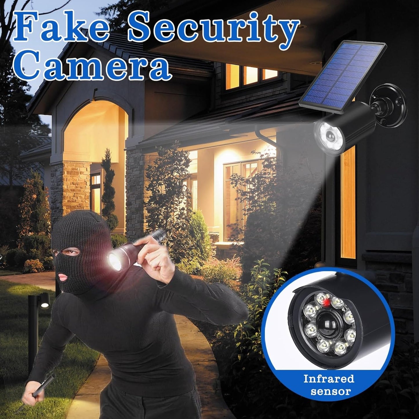 Solar Lights Outdoor Motion Sensor IP67 Waterproof 360° Rotatable Solar Powered Flood Lights for Barns Garden Driveway Path Landscape Yard(1pack)