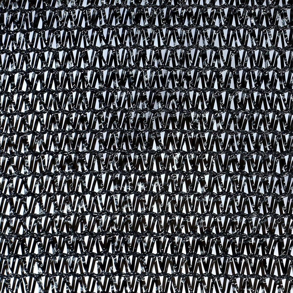 Agfabric 70% Sunblock Shade Cloth with Grommets for Garden Patio 10’ X 12’, Black