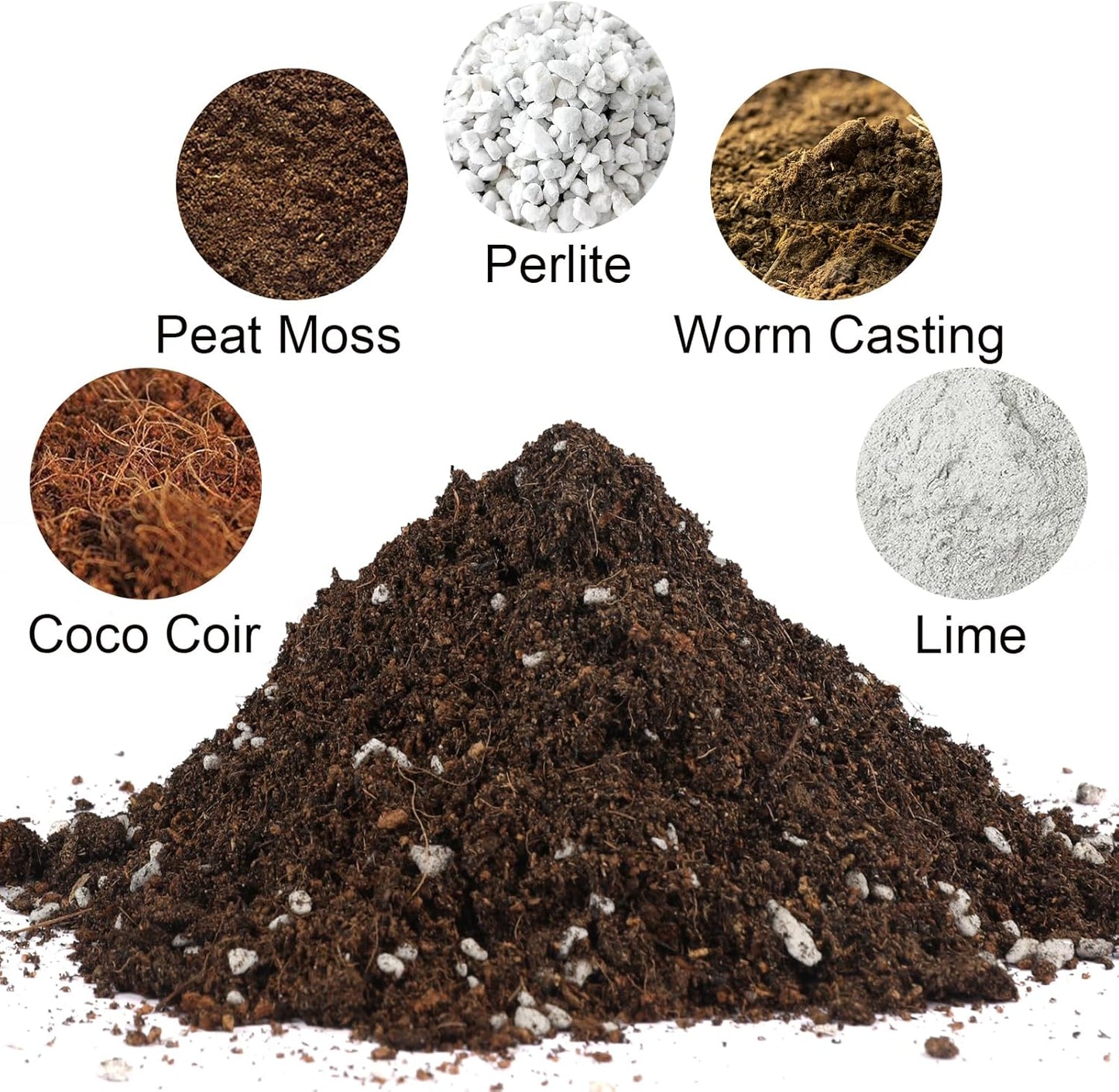 Potting Soil Mix 4qt for Indoor Plants, Organic Houseplant Soil Well Draining Dirt Ready to Use, Fit for House Plant Like Pothos, Philodendron, Monstera, African Violet