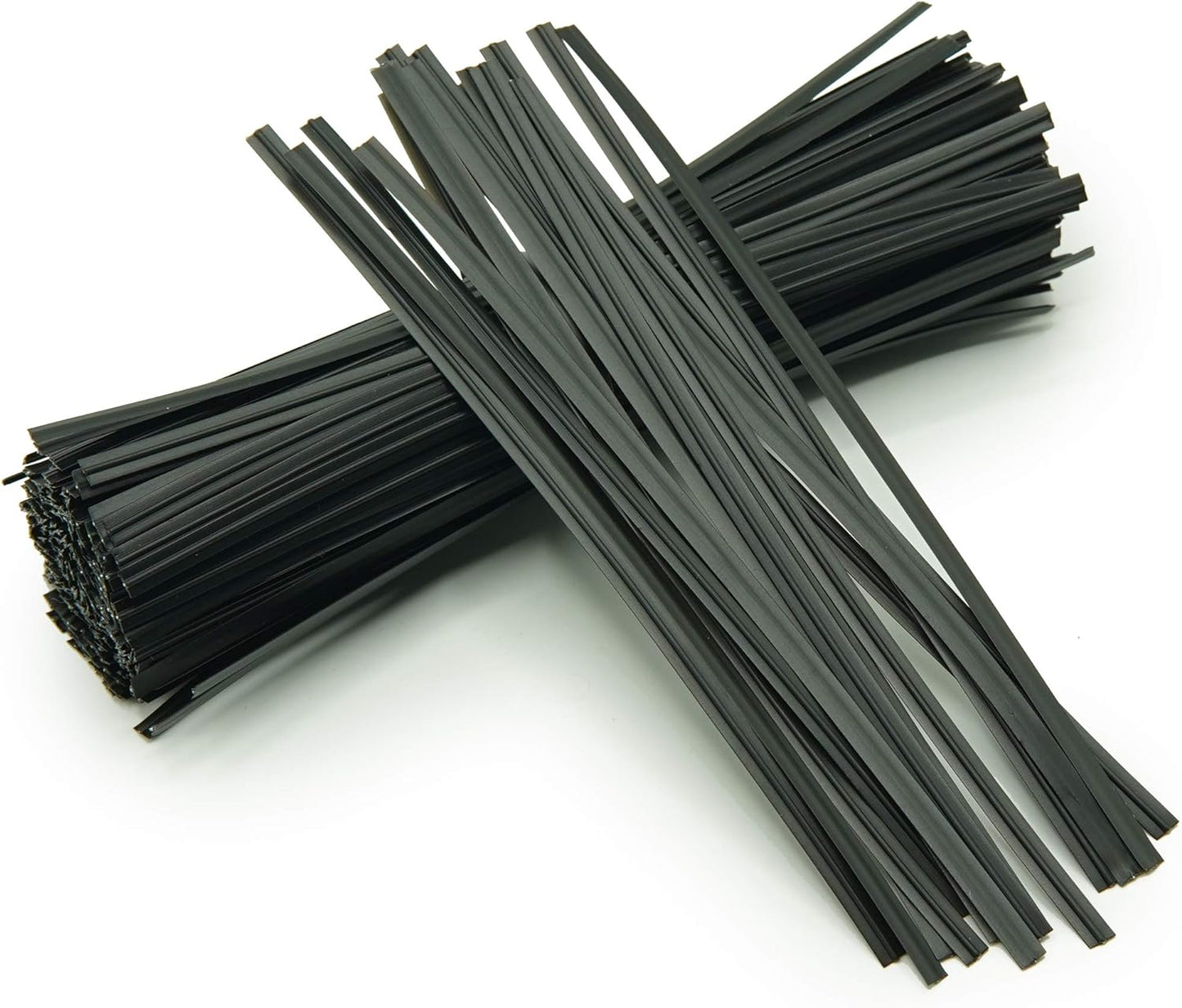 5 inches Twist Ties Pack of 100 - Premium Quality Reusable Black Plastic Coated Twist Ties for Bags, Cords - Bread Ties for Household