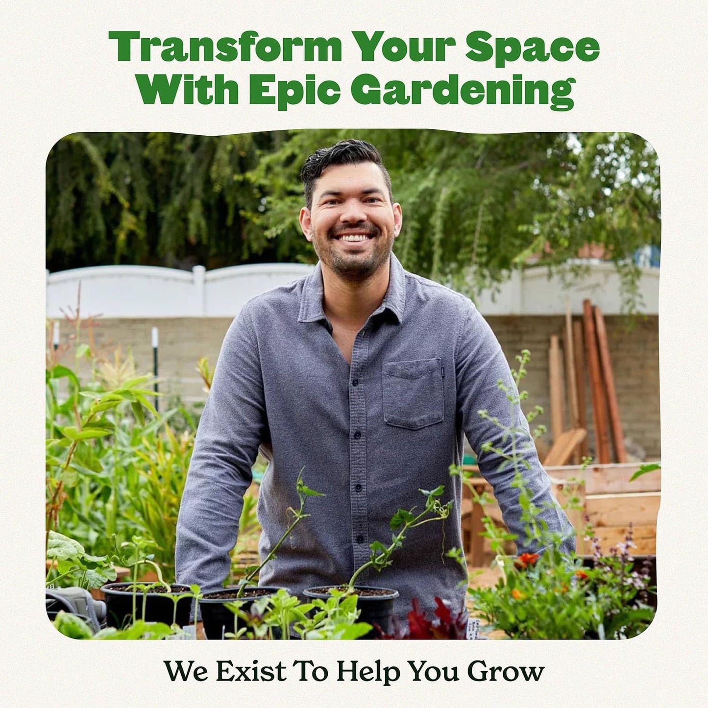 Epic Gardening Reusable Seed Starter Tray - 6 Cell/24 Seedling Starter Trays - Easy Watering, Indoor Greenhouse, Plant Starter, Gardener-Friendly for Seedlings | UV-Treated & BPA-Free - Black