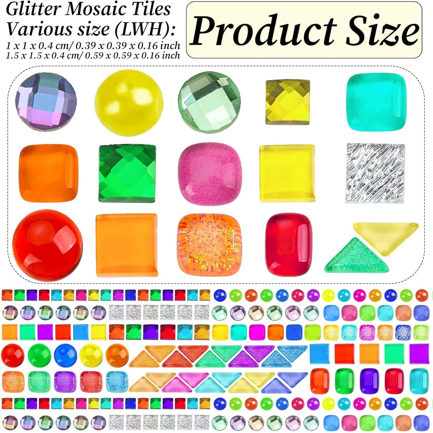 3200 Pcs Colorful Irregular Crystal Mosaic Tiles, 6.6lb Tiny Mosaic Tile DIY Hobbies Children Handmade Crystal Craft for Craft Bathroom Kitchen Home Decoration DIY Art Projects