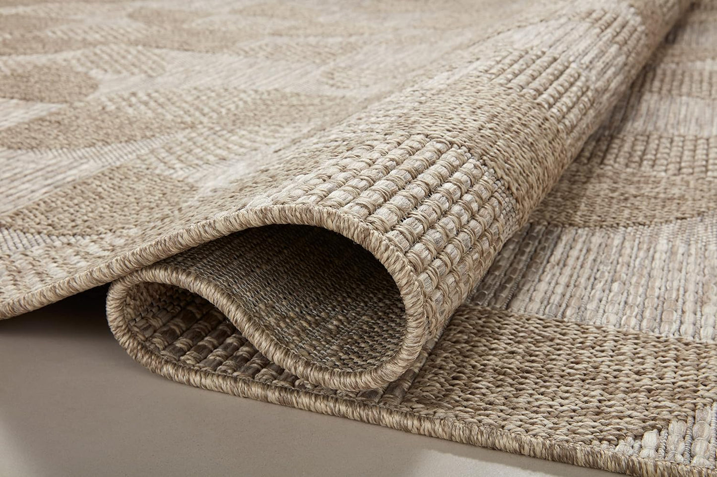 Loloi Dawn Collection Indoor/Outdoor DAW-08 Beige 6'-4" x 9'-2" Area Rug