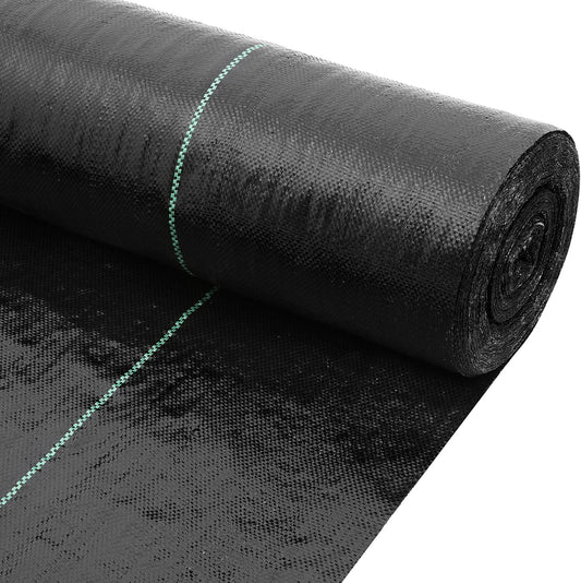 Driveway Fabric 2.5x500 ft - Commercial Weed Barrier, Heavy Duty 4OZ Landscape Fabric for Road, French Drain, Erosion Control, and Construction Projects