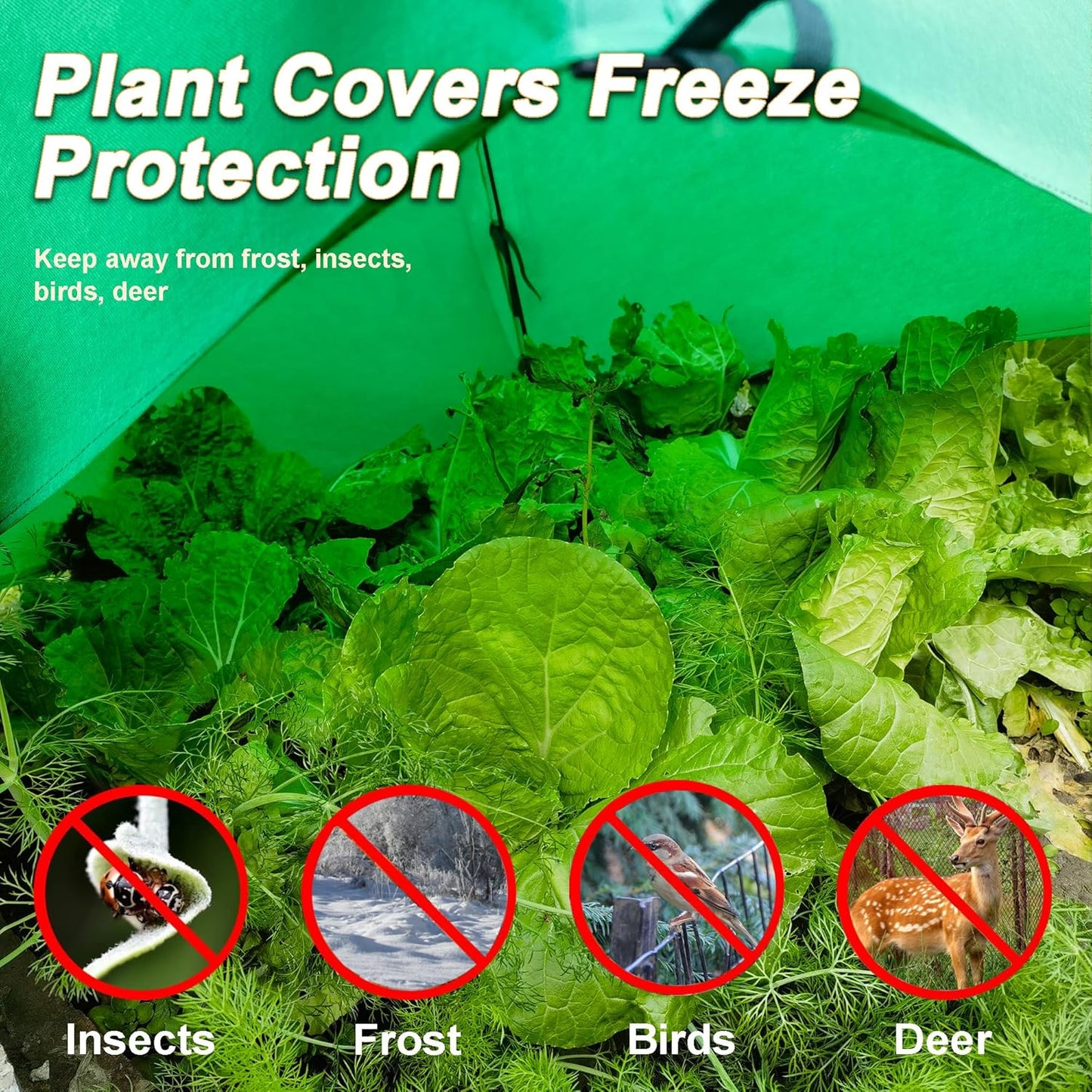59″*59″*60″ Winter Plant Warm Covers - Raised Bed Cover, Garden Row Accelerator, Warm Tent Freeze Protection Humidity Domes for Germination, Seedling Propagation Protecting Plants from Animals