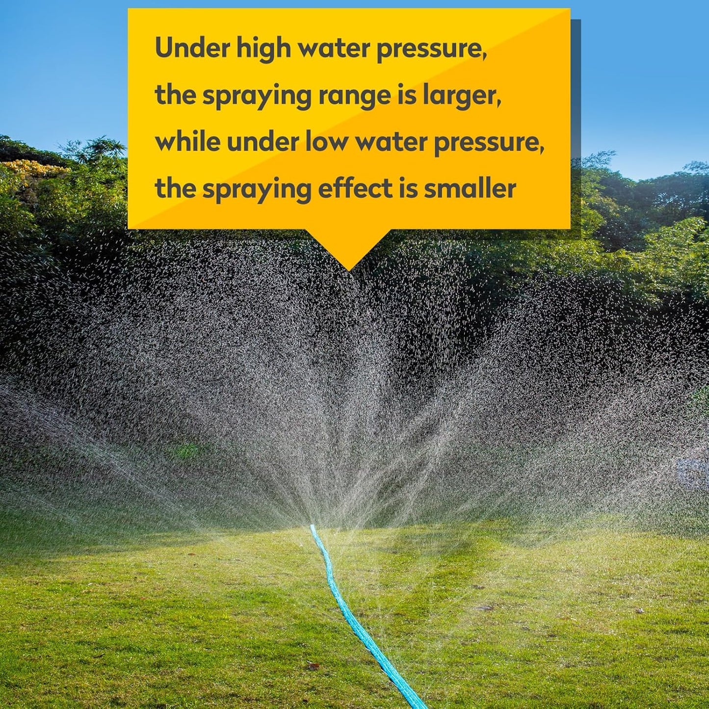 Sprinkler Hose 50FT, Heavy Duty Watering Hoses, Efficient Irrigation Tubing for Garden Lawn Sprinklers System with 20 Pack Staples