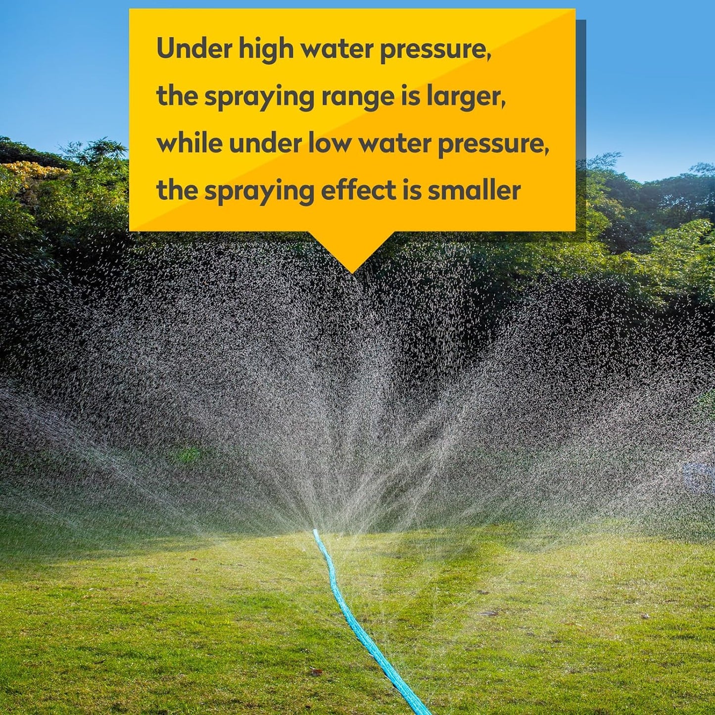 Sprinkler Hose 15FT, Heavy Duty Watering Hoses, Efficient Irrigation Tubing for Garden Lawn Sprinklers System with 20 Pack Staples