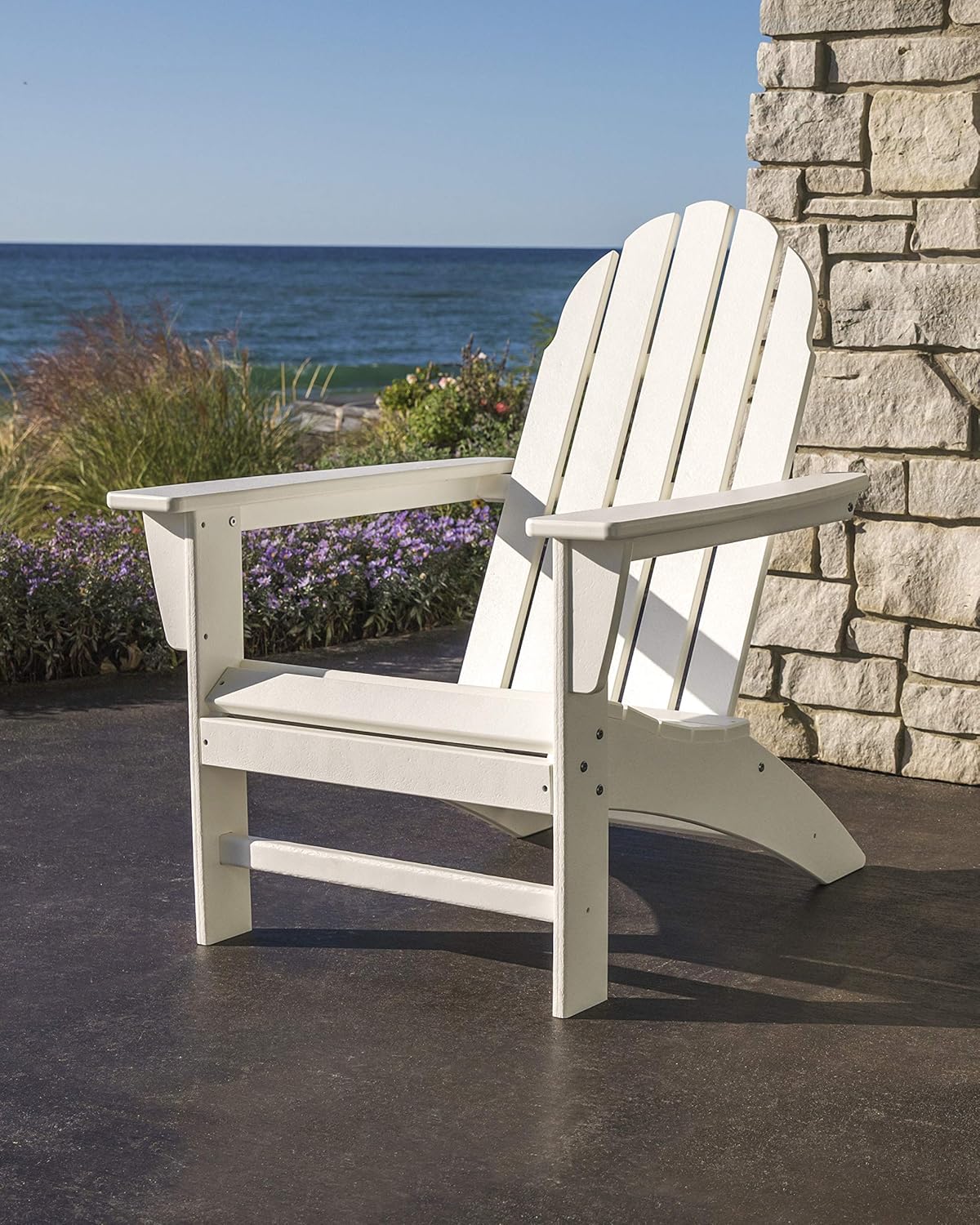 Polywood Vineyard Adirondack Chair, Tangerine Orange