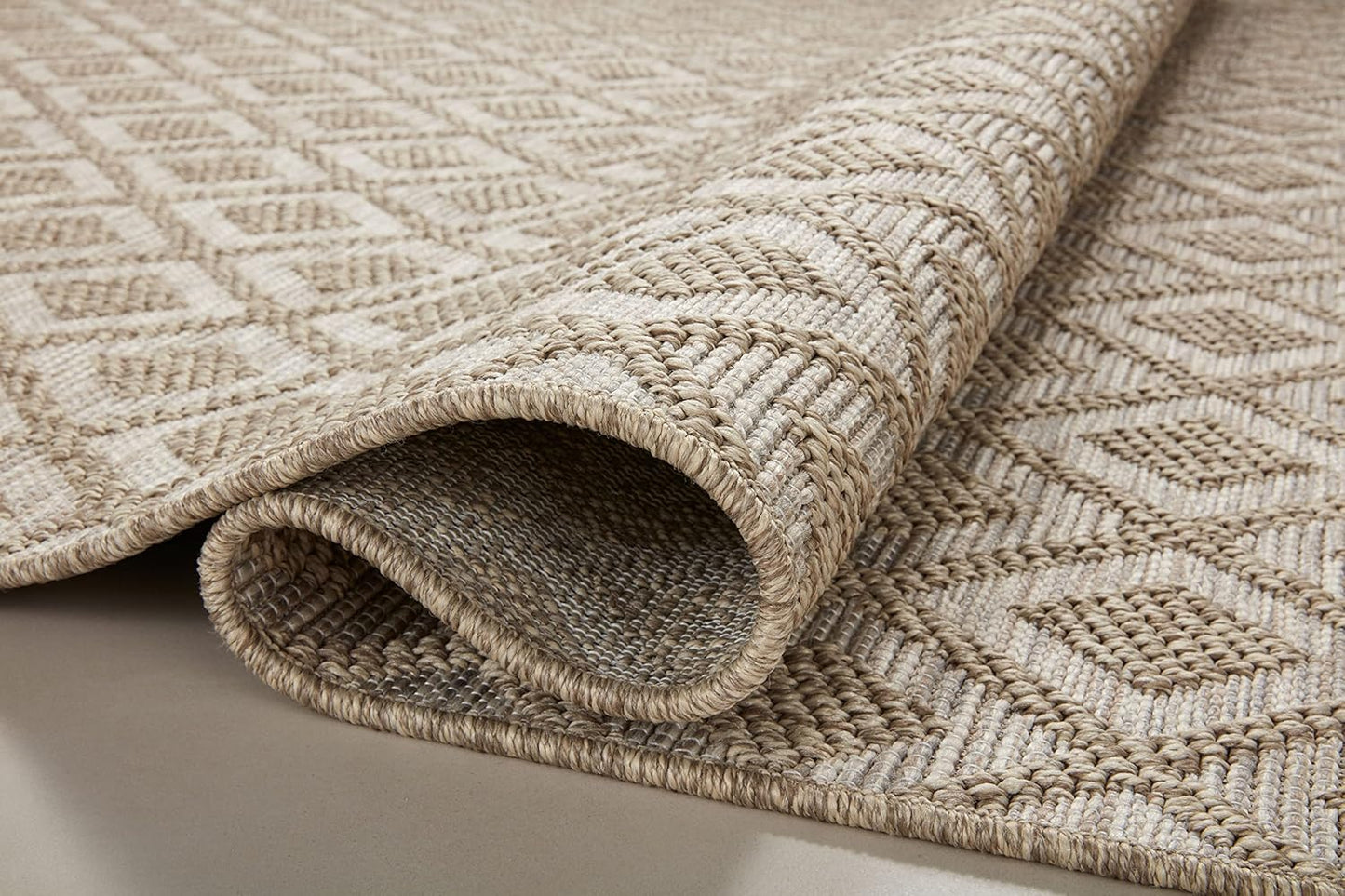 Loloi Dawn Collection Indoor/Outdoor DAW-07 Light Brown 2'-3" x 10'-0" Runner Rug