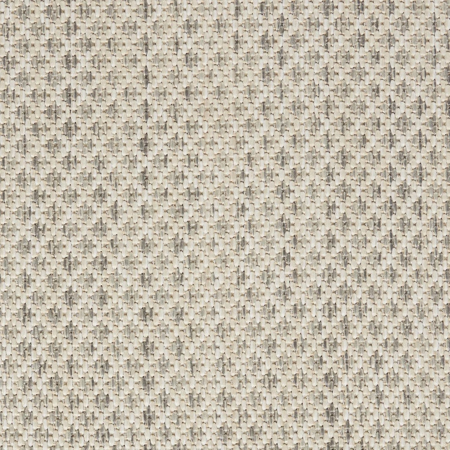 Nourison Home Courtyard Textured Ivory Silver 2' x 6' Area Rug, Easy Clean, Non Shedding, Bed Room, Living Room, Dining Room, Kitchen (2x6)