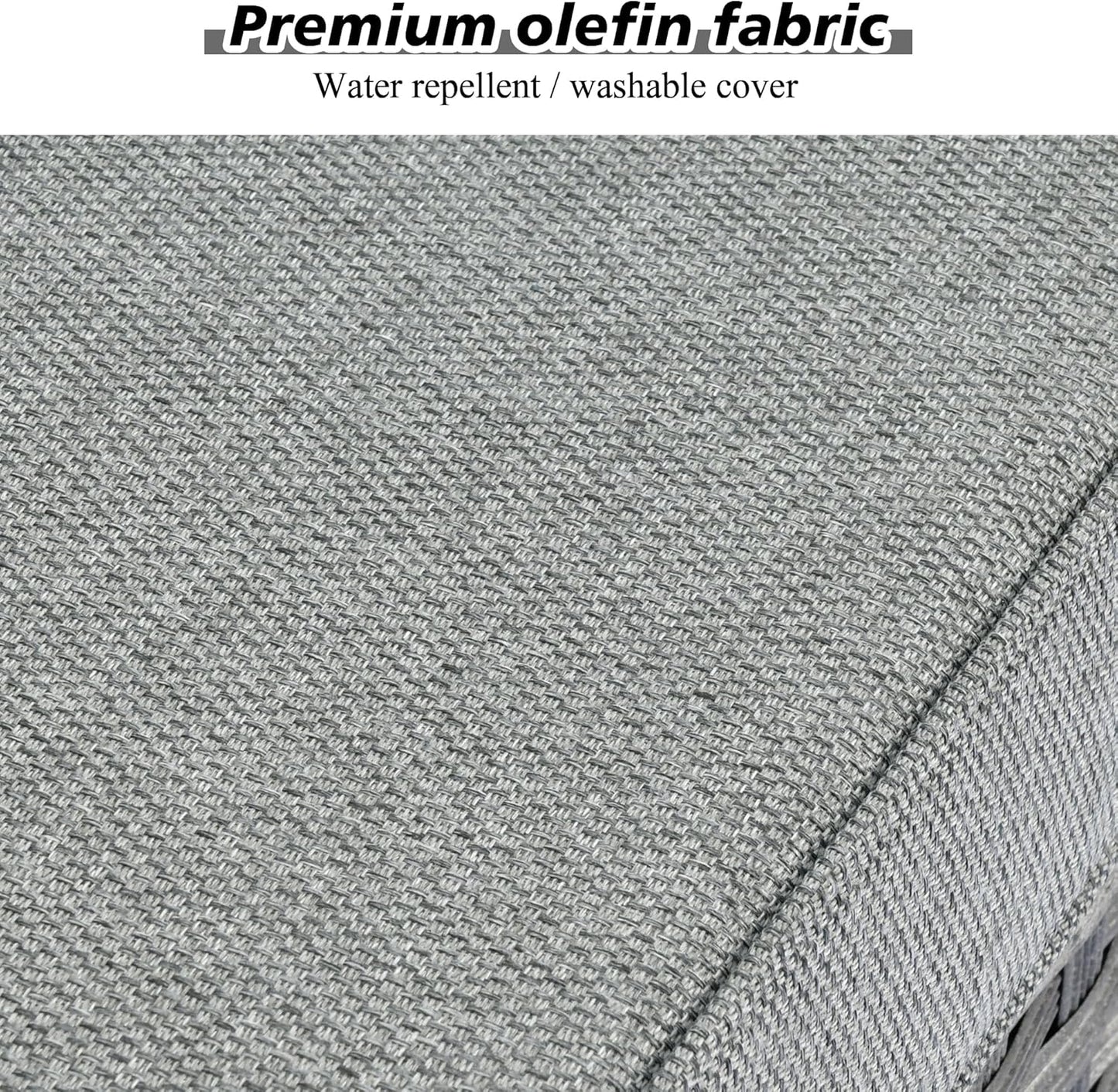 HOOOWOOO 12 Piece Modular Patio Outdoor Sectional Furniture Sofa Set,Wicker Conversation Set,Out Door Couch Set with Wide Arm for Outside All Weather(Dark Grey)