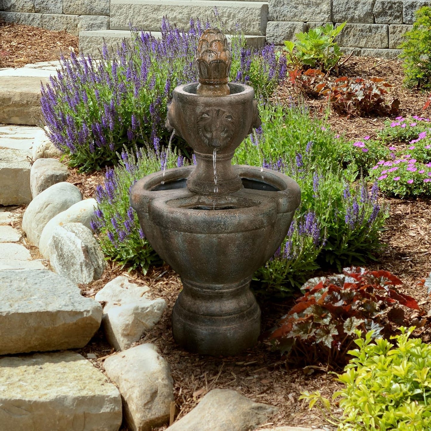 Go Yard Lion Head Fountain