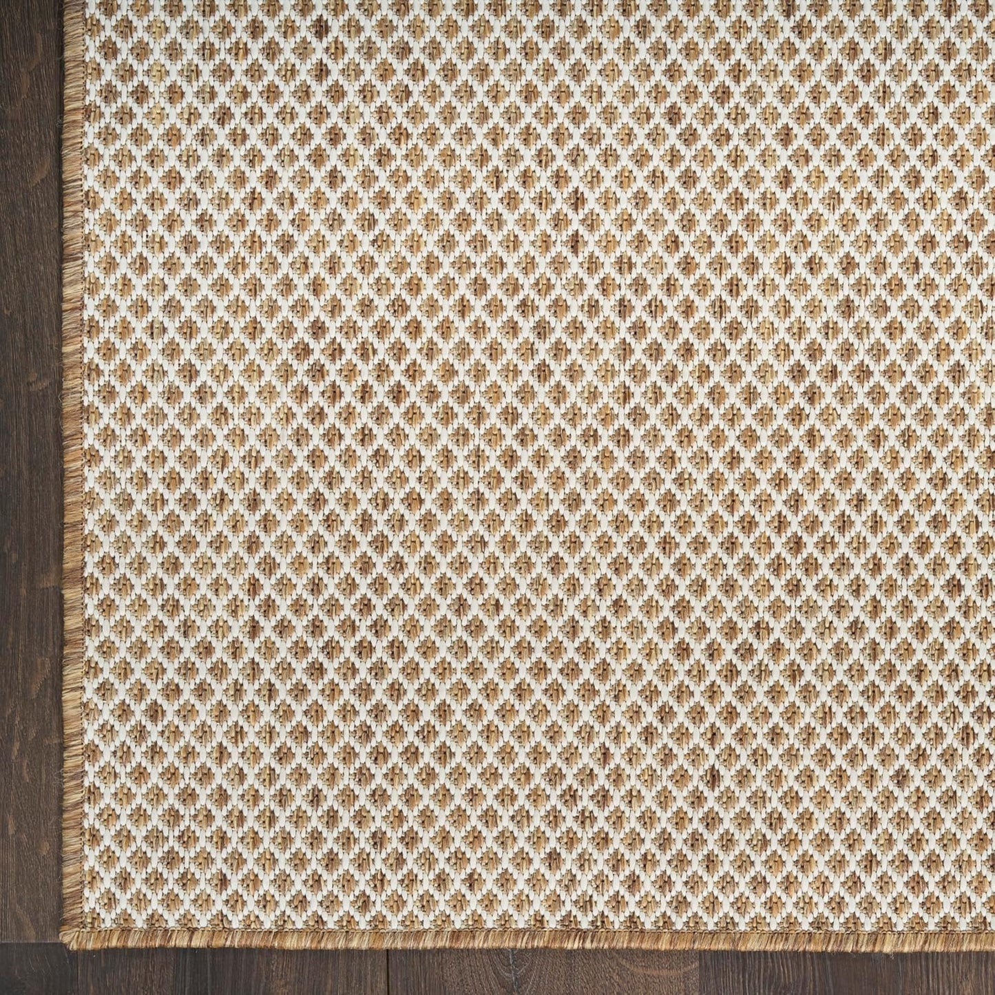 Nourison Home Courtyard Jute Ivory 3' x 5' Area Rug - Easy Cleaning, Non Shedding, Bed Room, Living Room, Dining Room, Kitchen (3' x 5')