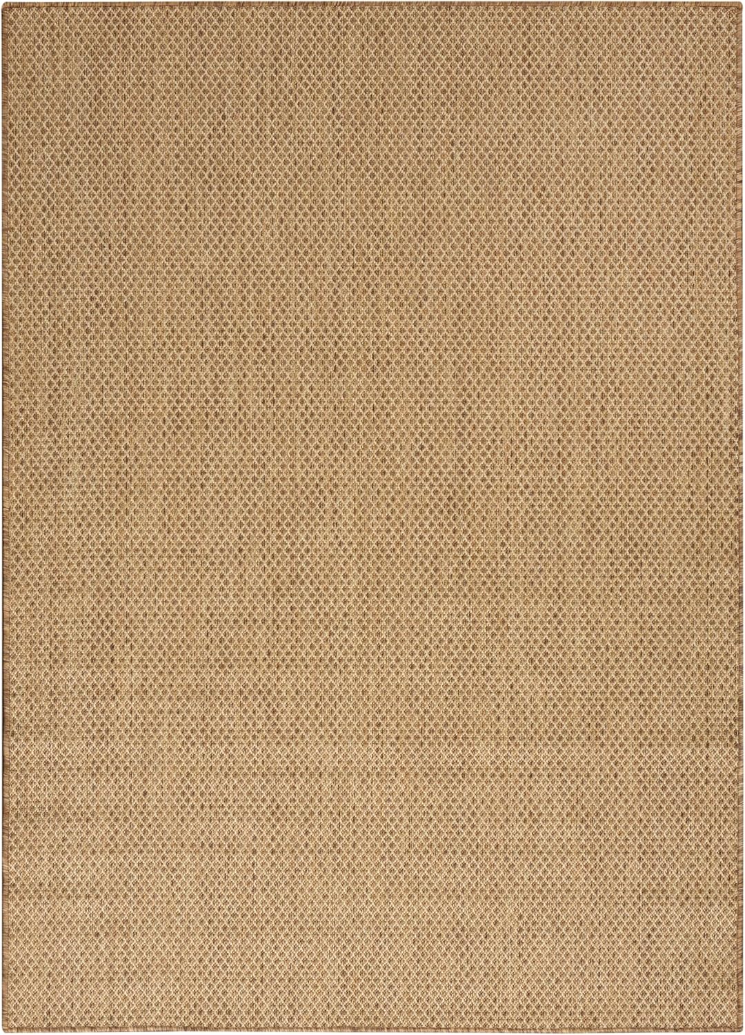 Nourison Home Courtyard Jute 4' x 6' Area Rug - Easy Clean, Non Shedding, Bed Room, Living Room, Dining Room, Kitchen (4' x 6')
