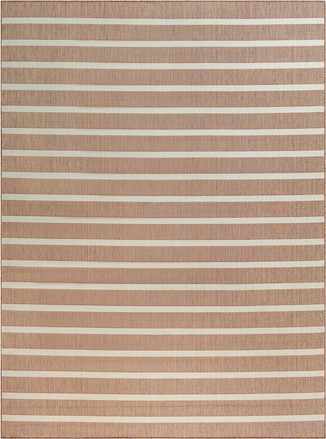 Nourison Home Positano Indoor/Outdoor Jute Ivory 9' x 12' Area Rug, Easy Cleaning, Non Shedding, Bed Room, Living Room, Dining Room, Backyard, Deck, Patio (9x12)