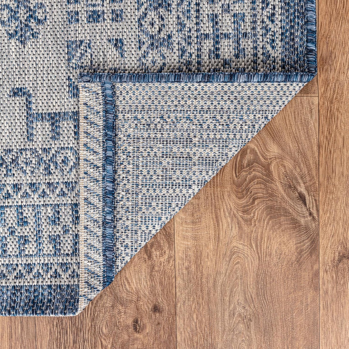 Keen Home Design Terrace Outdoor Area Rug - 4x6 Washable Indoor/Outdoor Rug for Patio, Kitchen, Balcony, Beach, Garden, Deck and Porch, Size: 3'10"x5'7"