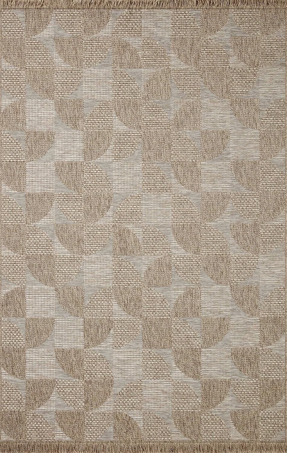 Loloi Dawn Collection Indoor/Outdoor DAW-08 Beige 2'-3" x 3'-9" Accent Rug