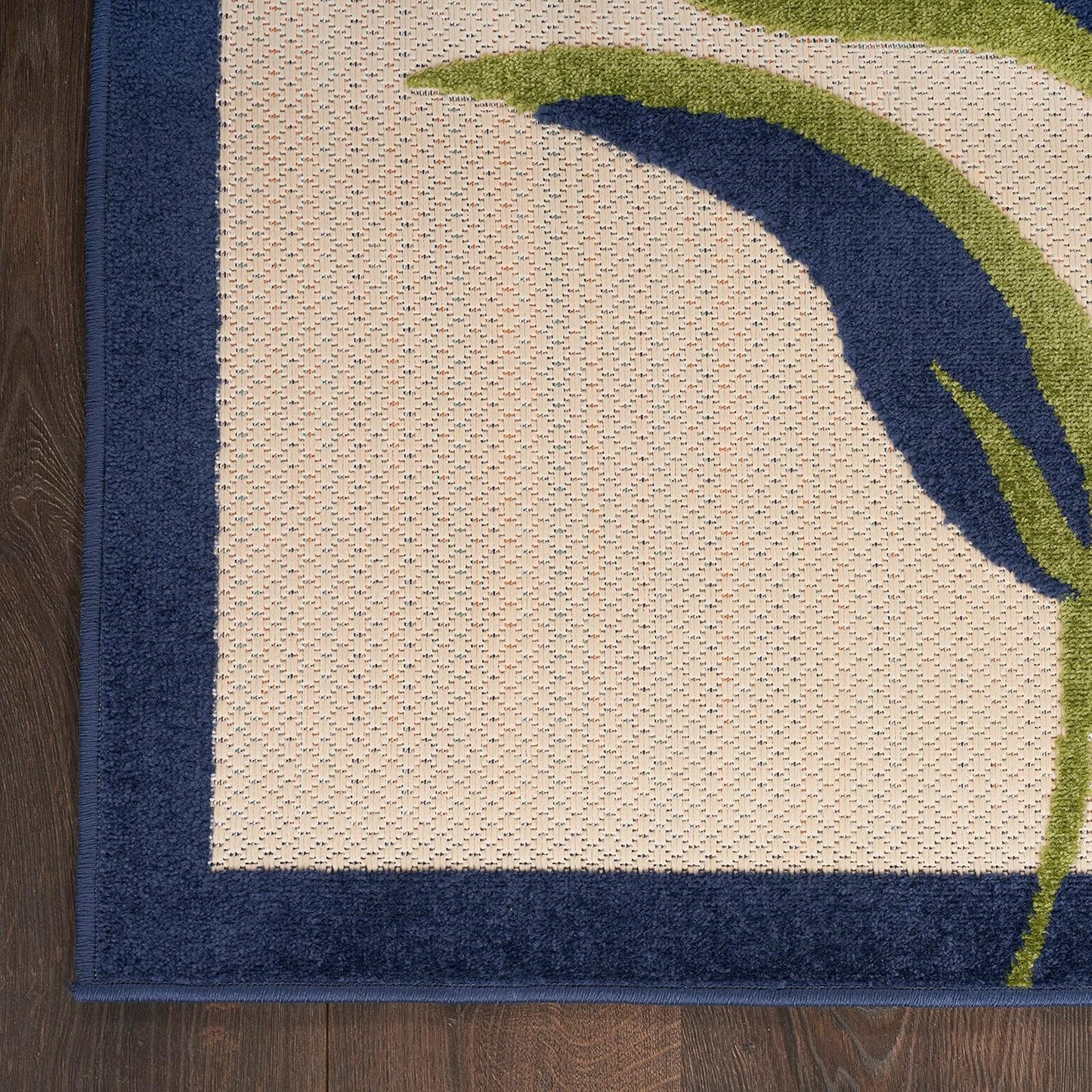 Nourison Home Aloha 6' Runner Multicolor Fabric Contemporary Area Rug (6' Runner)